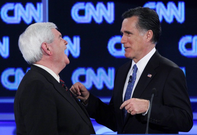 Newt Gingrich, Mitt Romney