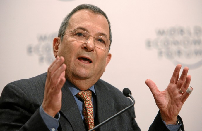 DAVOS/SWITZERLAND, 26JAN12 - Ehud Barak, Deputy Prime Minister and Minister of Defence of Israel captured during the session 'Responsible Leadership in Times of Crisis' at the Annual Meeting 2012 of the World Economic Forum at the Swiss Alpine High School (SAMD) in Davos, Switzerland, January 26, 2012 (Photo by World Economic Forum)