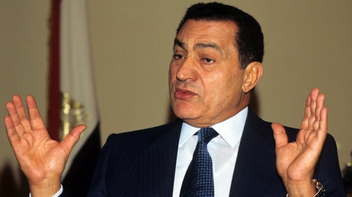 Mubarak during an interview in 1995. (photo Norbert Schiller)