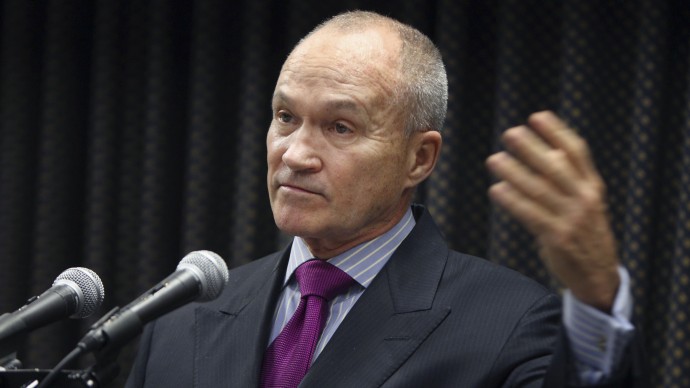 In this Oct. 18, 2012 file photo, New York City Police Commissioner Ray Kelly speaks about the plot to attack the Federal Reserve, during a news conference in New York. (AP Photo/Seth Wenig, File)