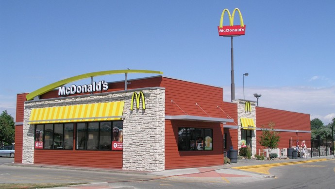A McDonald's restaurant is shown here in Montana. (Photo by David Schott via Flikr)